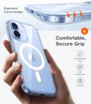 TORRAS Magnetic Shockproof for iPhone 17 case with Camera Control, [12FT Military Grade Drop Protection][Fit for MagSafe], Transparent Anti-Fingerprint & Soft Touch Case for iPhone 17, Crystal Clear