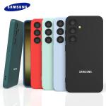 For Samsung Galaxy S25 S25Plus S25Ultra S25Edge S24 S23 S22 S21 FE Ultra Case Soft Liquid Silicone Shockproof Phone Back Cover