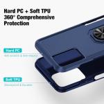 for Motorola Moto G Stylus 5G 2024 Case [15 FT Military Grade Drop Protection] with 2X Tempered Glass Screen Protector, Heavy-Duty Shockproof Kickstand Case for Moto G Stylus 5G 2024 Dark Blue