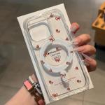 Y2k Pink Bow Flowers Case For Samsung Galaxy S25 S24 Ultra S23 S22 Plus FE Z Flip 6 5 4 3 cover Magnetic Wireless Charge Magsafe