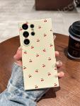 Cute Cartoon Cherry Phone Case For Samsung Galaxy A15 A35 A54 A55 A51 A50 A71 A72 A73 S24 S25 Ultra S23 Plus S22 S20 Soft Cover