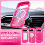 BENTOBEN Magnetic for Google Pixel 10 Pro Case Cute, Curly Wavy Pixel 10Pro Case [Compatible with MagSafe] Anti-Slip Bumper Matte Slim Women Girls Boys Phone Cover for Google 10Pro 6.3", Hot Pink