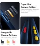 TORRAS Shockproof for iPhone 17 Pro Max Case with Camera Control Button, [12FT Military Grade Drop Protection] Enhanced Grip & Soft Touch Translucent Slim 17 Pro Max Case [3 colors Buttons], Deep Blue