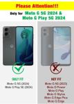 for Moto G 5G 2024 Case [Not Fit Power/Stylus] [15 FT Military Grade Drop Protection], Moto G Play 5G 2024 Case with 2X Tempered Glass Screen Protector, Phone Case for Moto G 5G 2024 (Dark Blue)