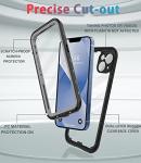 Dewfoam for iPhone 13 Case Waterproof Shockproof Dustproof Full-Body Sturdy with Camera Lens Protector and Built-in Screen Protector,Underwater Full Sealed Cover Protective for iPhone 13(Black)