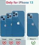 Dewfoam for iPhone 13 Case Waterproof Shockproof Dustproof Full-Body Sturdy with Camera Lens Protector and Built-in Screen Protector,Underwater Full Sealed Cover Protective for iPhone 13(Black)