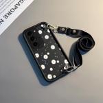 S 23 White Flower New Sky Eye Lanyard Phone Case For Samsung S23 S23FE S24 S24Plus S23Plus S21FE S22Plus S21 S22 S23Ultra Cover