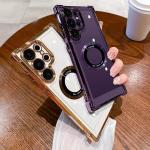 For Samsung Galaxy S25 Ultra S23 S21 S20 FE Magnetic Airbag Shockproof Case For Samsung S22 Note 20 Ultra 10 S24 Ultra Cover ﻿