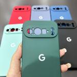 For Google Pixel 10 9 9a 8 8Pro 8a 7 7Pro 7a Case Liquid Silicone Cover for Pixel 9ProXL 6 6Pro 6a 5 5a Shockproof Plain Cover