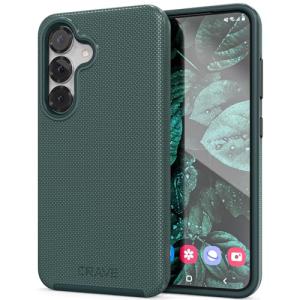 Crave Dual Guard Compatible with Samsung Galaxy S25 Case, Shockproof Protection Dual Layer Case for Samsung Galaxy S25 - Forest Green