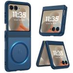 Norllben Magnetic for Motorola Razr 2025/2024 Case, Compatible with Magsafe, Military Protection & Ultra Slim Shockproof Protective Cover Translucent Matte Case, Blue