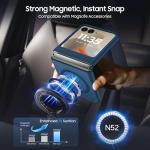 Norllben Magnetic for Motorola Razr 2025/2024 Case, Compatible with Magsafe, Military Protection & Ultra Slim Shockproof Protective Cover Translucent Matte Case, Blue