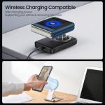 Norllben Magnetic for Motorola Razr 2025/2024 Case, Compatible with Magsafe, Military Protection & Ultra Slim Shockproof Protective Cover Translucent Matte Case, Blue