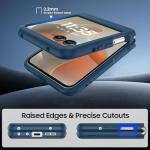 Norllben Magnetic for Motorola Razr 2025/2024 Case, Compatible with Magsafe, Military Protection & Ultra Slim Shockproof Protective Cover Translucent Matte Case, Blue