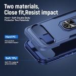 Bonkier for Google Pixel 10 Pro Case [15 FT Military Grade Drop Protection] with Screen Protector & Lens Protector Heavy-Duty Shockproof Kickstand Case for Pixel 10 Pro Dark Blue