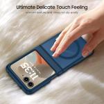 Norllben Magnetic for Motorola Razr 2025/2024 Case, Compatible with Magsafe, Military Protection & Ultra Slim Shockproof Protective Cover Translucent Matte Case, Blue