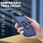 Bonkier for Google Pixel 10 Pro Case [15 FT Military Grade Drop Protection] with Screen Protector & Lens Protector Heavy-Duty Shockproof Kickstand Case for Pixel 10 Pro Dark Blue