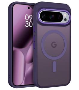BENTOBEN for Magnetic Google Pixel 10 Pro Case, Phone Case for Google Pixel 10 Pro [Compatible with Magsafe] Translucent Matte Slim Shockproof Drop Protective Girl Women Men Boy Cute Cover,Deep Purple