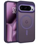 BENTOBEN for Magnetic Google Pixel 10 Pro Case, Phone Case for Google Pixel 10 Pro [Compatible with Magsafe] Translucent Matte Slim Shockproof Drop Protective Girl Women Men Boy Cute Cover,Deep Purple