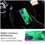 GUAGUA Compatible with Motorola Moto G Stylus 5G Case 2022 6.8 Inch Glow in The Dark Noctilucent Luminous Space Nebula Slim Cover Protective Anti Scratch Case for Moto G Stylus 5G 2022, Blue Nebula