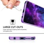 GUAGUA Compatible with Motorola Moto G Stylus 5G Case 2022 6.8 Inch Glow in The Dark Noctilucent Luminous Space Nebula Slim Cover Protective Anti Scratch Case for Moto G Stylus 5G 2022, Blue Nebula