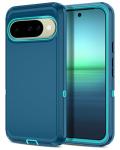 I-HONVA for Google Pixel 10 Case/Pixel 10 Pro Case Shockproof Dust/Drop Proof 3-Layer Full Body Protection [Without Screen Protector] Rugged Heavy Duty Cover for Pixel 10/10 Pro,Turquoise