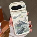 Landscape Pattern Solid Color TPU Case For Google Pixel 8 7 Pro 8A Pixel 9 Pro XL Shockproof Soft Silicone Cover Protector Cases