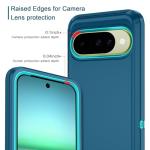 I-HONVA for Google Pixel 10 Case/Pixel 10 Pro Case Shockproof Dust/Drop Proof 3-Layer Full Body Protection [Without Screen Protector] Rugged Heavy Duty Cover for Pixel 10/10 Pro,Turquoise