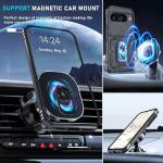 Janmitta Case Compatible with Google Pixel 10/10 Pro Built in Slide Camera Lens Cover+Screen Protector+Finger Ring Holder Kickstand,Heavy Duty Shockproof Full Body Protective Phone Cover,Black