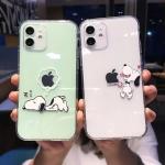 Cute Snoopy Phone Case for Iphone 17 16 15 Pro Max 11 12 13 14 Pro Max 16 14 Plus 12 13 Mini 17 Pro Clear Transparent Soft Cover