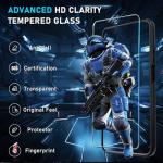 Janmitta for Motorola Moto G 2025 Case/Moto G 2026 Case with Screen Protector,Heavy Duty Shockproof Full Body Protective Cover Built in Rotatable Metal Holder for Moto-G-Play-2026,Black Matte