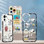 Cute Snoopy Phone Case for Iphone 17 16 15 Pro Max 11 12 13 14 Pro Max 16 14 Plus 12 13 Mini 17 Pro Clear Transparent Soft Cover