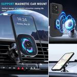 Janmitta for Motorola Moto G 2025 Case/Moto G 2026 Case with Screen Protector,Heavy Duty Shockproof Full Body Protective Cover Built in Rotatable Metal Holder for Moto-G-Play-2026,Black Matte