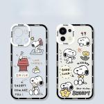 Cute Snoopy Phone Case for Iphone 17 16 15 Pro Max 11 12 13 14 Pro Max 16 14 Plus 12 13 Mini 17 Pro Clear Transparent Soft Cover