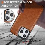 Wallet RFID Blocking Layer Protect Anti-Theft Magnetic Leather Case For iPhone 16e 16 Pro Max 15 Plus 14 13 12 11 SE2 XS XR 8 7