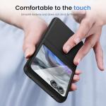 Ruky for Motorola Razr 2024/2025 Case with Belt Clip [Not fit Ultra or Plus], Slim Razr 2024 Case with Built-in Screen Protector, Support Wireless Charging Phone Case for Moto Razr 2024, Black