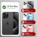 GONEZ for iPhone 15 Pro Max Case Silicone, Compatible with Magsafe, Camera Protector + Screen Protector, Soft Anti-Scratch Microfiber Lining, Liquid Silicone Shockproof Phone Cover, Chalk Pink
