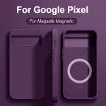 Luxury Liquid Silicone Magnetic Cases For Google Pixel 6 8 7 Pro Bumper For Magsafe Case Wireless Charge Cover Phone Accessories