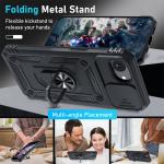 Case For iPhone 17 16e 16 15 14 13 12 11 Pro Max Plus Camera Lens Cover Phone Case with Ring Stand Armor rotate Shockproof Cover