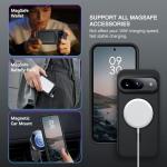 BENTOBEN for Google Pixel 9 Case [Magsafe Compatible] Translucent Matte Slim Shockproof Protective Phone Case for Google Pixel 9 6.3" 2024, Black