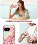 Btscase for Google Pixel 9 Pro Case/Pixel 9 Case 2024 [Military Grade Shockproof] Stylish Marble Pattern Slim Protective 3 Layers Hard PC+Soft Silicone Rugged Women Men Anti-Scratch Cover, Rose Gold