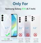 FNTCASE for Samsung Galaxy A16-5G Case: Military Grade Rugged Cell Phone Cover with Kickstand & Holster | Shockproof TPU Protection Bumper Matte Textured Design for Galaxy A16 Cases 6.7 inch - Black