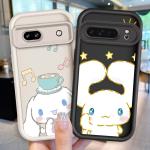 Sanrio Cute star Cinnamoroll Phone Case For Google Pixel 9 8A 8 7 7A Pro XL 5G Eye Ladder Soft TPU Shockproof Cover