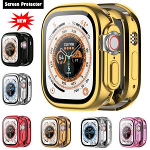 49mm Cover for Apple Watch Ultra 49mm 45mm 41mm 42/38mm 44mm 40mm TPU bumper Screen Protector iWatch series 8 7 6 5 4 3 SE case