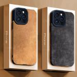 Advanced Business Suede Anti-slip Case For iPhone 17 Air 16 15 14 13 12 11 17 Pro Max Plus Lens Full Protection Shockproof Cover