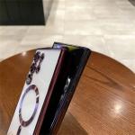 Plating Magnetic for Magsafe Clear Phone Case For Samsung S25 S24 Ultra S23 FE S21 S22 Plus Bumper Lens Film Protection Cover
