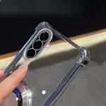 For Samsung A56 Case Luxury Plating Stand Shockproof Clear Case For Samsung Galaxy S25FE S25edge A06 A16 A26 A36 A17 A55 Cover