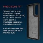 Motorola Moto G Stylus 5G (2024) Textured Protective Case- Black - Precision fit Shock Absorbing Cases for Enhanced Phone Grip, Style, Drop Protection for Your Moto G Stylus 5G 2024