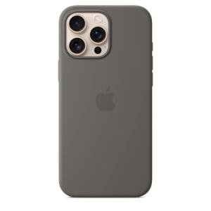 Apple iPhone 16 Pro Max Silicone Case with MagSafe and Camera Control: Lightweight Phone Case, Wireless Charging Compatible, Smooth Matte Finish; Stone Gray