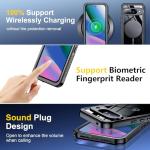 SPIDERCASE for Google Pixel 10 Case Waterproof, [12FT Military-Grade Drop Protection] [IP68 Water Resistance] [Privacy Screen Protector] Full Body Protection Phone Case-Black